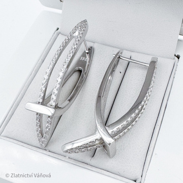 Stříbrné náušnice se zirkony